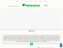 Tablet Screenshot of emeraldtowing.com